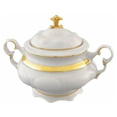 Сахарница 350 мл с ручками Leander "Соната /Золотая лента" / 158290