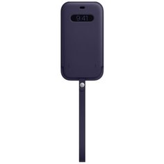 Apple MagSafe кожаный чехол-конверт для iPhone 12 Pro Max темно-фиолетовый
