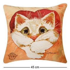 Подушка гобеленовая Ты навсегда в моем сердце 45х45 ANG-836/1 113-504758 Artangels