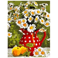 LORI Раскраска по номерам Ромашки 28.5x38 см