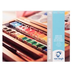 Альбом для акварели Van Gogh 200гр/м.кв 30*х40см 75л 25% хлопок склейка по 1 стороне Royal Talens