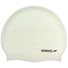Шапочка для плавания "SPEEDO Plain Flat Silicone Cap", арт.8-709910010, белый