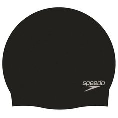 Шапочка для плавания "SPEEDO Plain Molded Silicone Cap", арт.8-709849097, черный