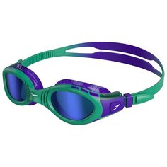 Очки для плавания детск."SPEEDO Futura Biofuse Flexiseal Mirror, арт.8-11593F273, зерк линзы, зел опр