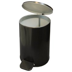Урна с педалью круглая 10л (черная) Titan