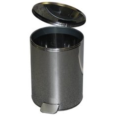 Урна с педалью 15 л (хром) Titan