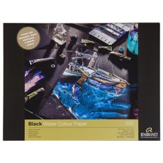 Альбом для акварели Rembrandt 360г/м2 30*40см черная 10л склейка Royal Talens