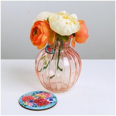 Ваза настольная на подставке Счастье есть Сима ленд