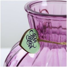 Ваза настольная на подставке Счастье каждый день Сима ленд