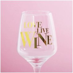 Бокал "Love live wine", 350 мл Сима ленд