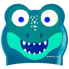 Шапочка для плав. дет. "SPEEDO Printed Character Croc Jr", арт.8-12240D680, синий/зеленый