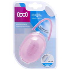 Контейнер для пустышки Lovi, розовый