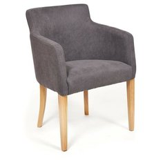 Стул TetChair KNEZ, дерево/текстиль, цвет: серый панда 37/натуральный
