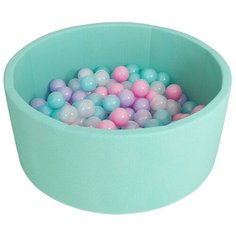 Сухой бассейн Romana "Airpool" ДМФ-МК-02.53.01 (бирюзовый с розовыми шариками)