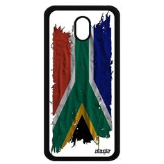 Чехол на смартфон Samsung Galaxy J5 2017, "Флаг Южной Африки на ткани" Патриот Utaupia