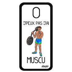 Чехол на смартфон Samsung Galaxy J5 2017, "Не могу - у меня бодибилдинг!" Карикатура Шутка Utaupia