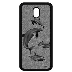 Чехол на смартфон Samsung Galaxy J5 2017, "Дельфины" Киты Животные Utaupia