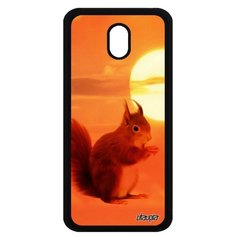 Чехол на смартфон Galaxy J3 2017, "Белка" Грызун Пушистая Utaupia