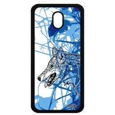 Чехол на смартфон Samsung Galaxy J3 2017, "Волк" Хищник Зверь Utaupia