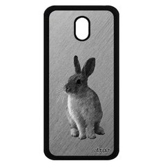 Чехол на смартфон Galaxy J3 2017, "Кролик" Пушистый Животное Utaupia