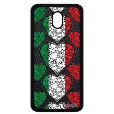 Чехол на смартфон Samsung Galaxy J3 2017, "Флаг Венгрии с сердцем" Государственный Utaupia