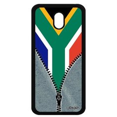 Чехол на смартфон Galaxy J5 2017, "Флаг Южной Африки на молнии" Патриот Путешествие Utaupia
