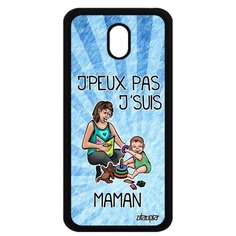 Чехол на смартфон Samsung Galaxy J3 2017, "Не могу - стала мамой!" Комикс Пародия Utaupia