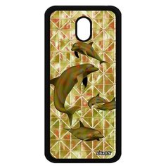 Чехол на смартфон Galaxy J5 2017, "Дельфины" Нарвал Гринды Utaupia