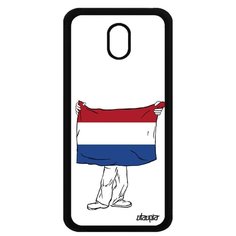 Чехол на смартфон Samsung Galaxy J5 2017, "Флаг Голландии с руками" Страна Патриот Utaupia