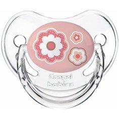 Пустышка силиконовая ортодонтическая Canpol Babies Newborn Baby 6-18 м, розовый