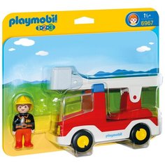Конструктор Playmobil 1-2-3 6967 Пожарная машина с лестницей