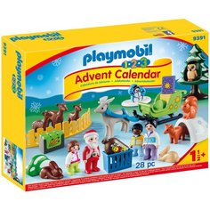 Конструктор Playmobil 1-2-3 9391 Рождественский календарь: Рождество в лесу
