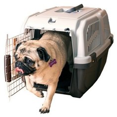 MPS переноска SKUDO 3 60х41х40h см с металлической дверцей с замком серая