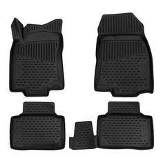 Комплект ковриков салона ELEMENT 3D4152210k для Renault Koleos 4 шт. черный