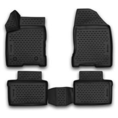 Коврики 3D в салон LADA Vesta, 2015-, 4 шт. (полиуретан) Element