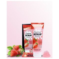 Wokali Обновляющий кожу лица скраб-пилинг Клубника, 170мл.