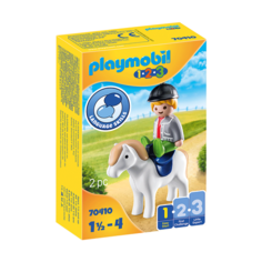 Конструктор Playmobil 1-2-3 70410 Мальчик с пони
