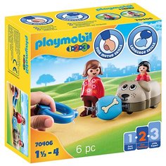 Конструктор Playmobil 1-2-3 70406 Автомобиль собака