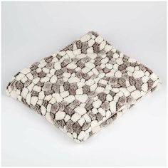 Плед Бамбук Камушки, коричневый, 180*200 см Bozhong Home Textile