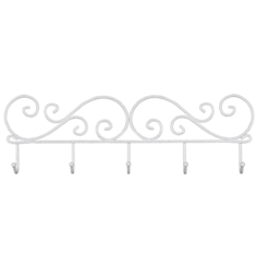Вешалка ЗМИ Кружева 5 (ВН 276) белое серебро