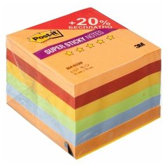 Post-it Блок-кубик Super Sticky, 76x76 мм, 540 штук (654-6SS) огонь