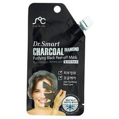 Rainbowbeauty маска-пленка Charcoal Diamond Purifying Black Peel-off с древесным углем для очищения кожи, 25 г