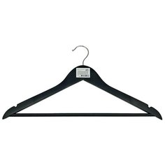 Вешалка-плечики для одежды дерев., С перекладиной (черный) "рыжий КОТ"