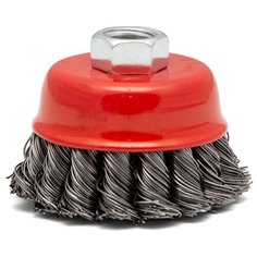 Щетка для УШМ "чашка" 125 ММ М14, крученая провол. 0,5 ММ "кедр" 149-0125