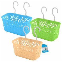Подвесная корзина (с 2 крючками) 3цв МультиДом
