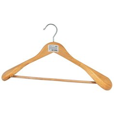 Вешалка-плечики костюмная дерев. Лакиров. "Рыжий КОТ"