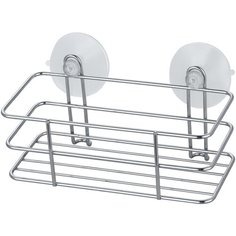 Полка-корзина для ванной на присосках 18*10*9 СМ хром. "Рыжий КОТ" ELINE-B-1