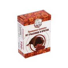 HELP Приманка-гранулы для уничтожения КРОТОВ, коробка 100 г /50