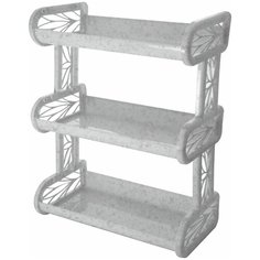 Полка навесная трехсекционная мраморный Bran Q