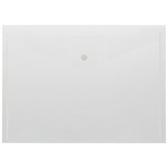 Attache Папка-конверт A4 на кнопке, 180 мкм, 10 шт прозрачный матовый